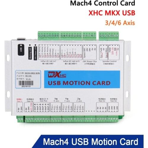 XHC Mach4 USB Breakout Board 3 4 6 Axis USB Motion Control Card 2000KHz Support Windows7 10 for CNC Enrgaver Lathe Machine