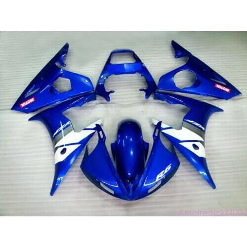 Wotefusi Injection Molding Bodywork Fairing Set For Yamaha YZF 600 R6 2003 2004 (YC)