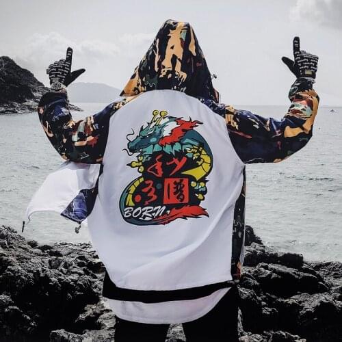 Jacket Men Outwear Streetwear Hip Hop Baseball Jacket Hooded Thin Windbreaker Jackets Fashion Patchwork Clothes