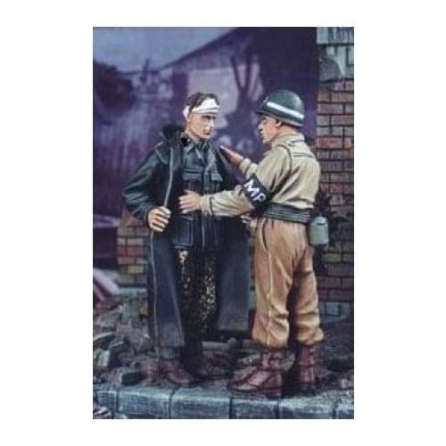 1/35 model kit resin kit Check wounded Germans US troops