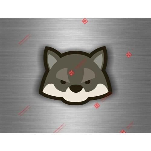 Cartoons Car Sticker Cartoon Wolf Sticker Car Auto Moto Tuning Decal Jdm Room Wal Racing Helme Tlaptop Stickers