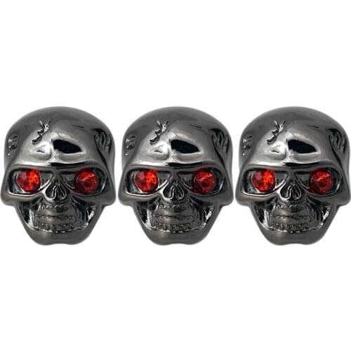 Pack of 3 Black Electric Guitar Skull Volume Tone Knobs Skull Head Skull Knobs