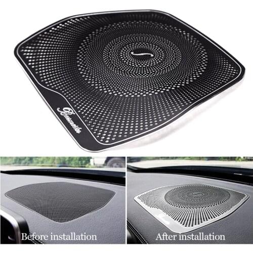 Dashboard Loudspeaker Cover Stickers Trim Accessories LHD For Mercedes Benz W205 GLC C Class C180 C200 Car styling Audio Speaker