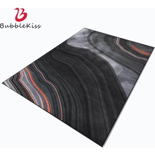Bubble Kiss Nordic Style Black Gradient Stitching Pattern Carpets for Living Room Home Decor Non-slip Soft Bedroom Rugs Hot Sale
