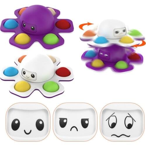 New Fidget Spinner Toys Push It Bubble Antistress Toys Octopus Children Sensory Toys Relieve Autism Squeeze Sensory Toys
