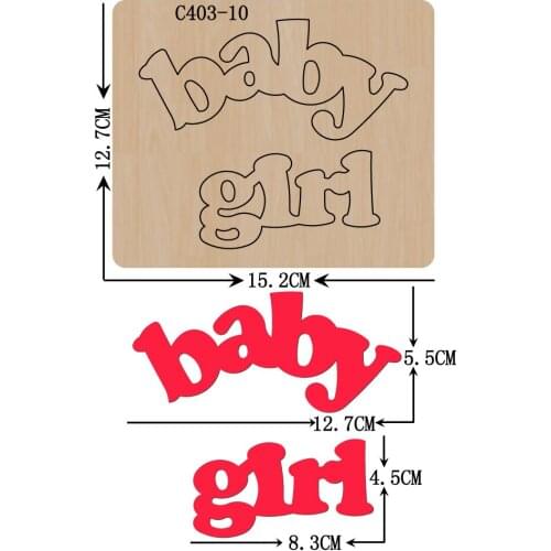 New Boy, girl Wooden die Scrapbooking C403-10 Cutting Dies