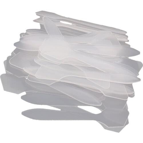 100 PCS Mini Disposable Cosmetic Spatula Scoop Makeup Mask Spatula Spoon Makeup Mask Cream Spoon Eye Cream Stick