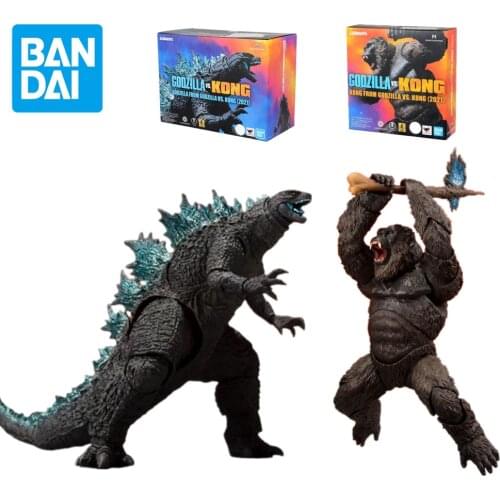 Originele Bandai S.H.M 2021 Godzilla Vs Kong Gorilla Model Toy 16Cm Movable Action Figures Speelgoed Voor Kinderen Gift