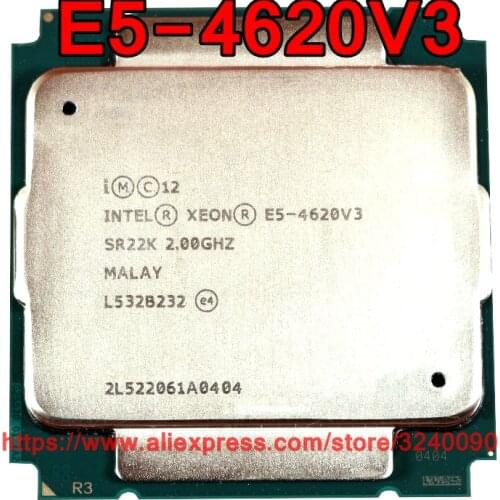 Intel Xeon CPU E5-4620V3 2.00GHz 10-Cores 25M LGA2011-3 E5-4620 V3 processor E5 4620V3 free shipping E5 4620 V3