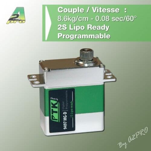 PTK 9497 MG-D hollow cup digital servo 0.079 seconds 8.6kg 450 380 or glider fixed wing