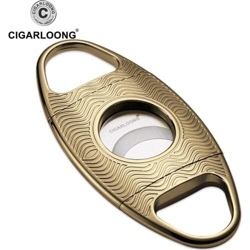 Cigar Cutter Portable Metal Stainless Steel Sharp Double-edge Thicker Cigar Scissors Cigar Smoking Accessories CC-1050