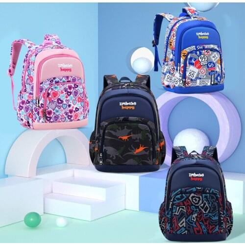 Kids Schoolbag Cute Student School Backpacks Printed Waterproof Bagpack Primary School Bags For Teenagers Boys Girls School Bag