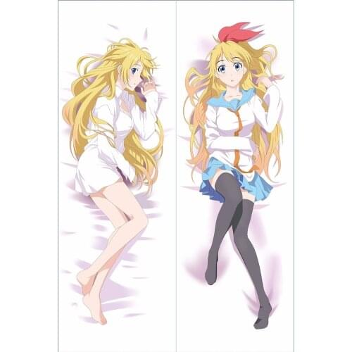 Japanese Anime Kirisaki Chitoge Sexy Hugging Body Pillow Case Pet Pillowcase Cover Modified 2way Tricot