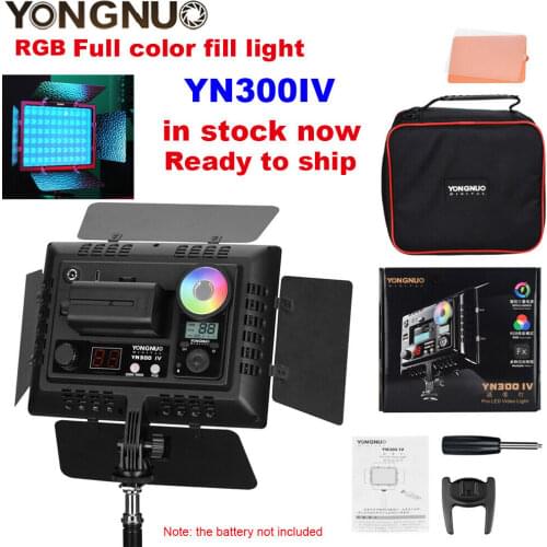 YONGNUO YN300IV LED Video Light RGB 3200K-5600K Fill-in Lamp Remote Control Studio Photography Lighting for makeup vlog TikTok