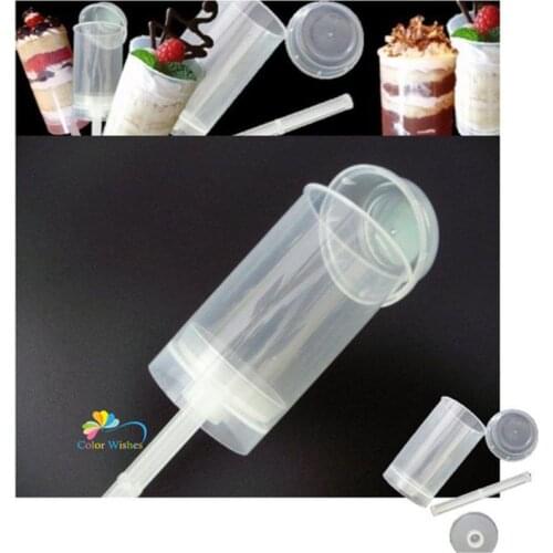 10Pcs/lot Cakes Dessert Push Pop Containers Cake Shooters Push Up For Birthday Party Sweets Holiday Tables Supplies