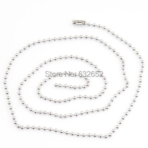 23 inches Stainless steel ball chain floating charms chains necklace chain SN0004