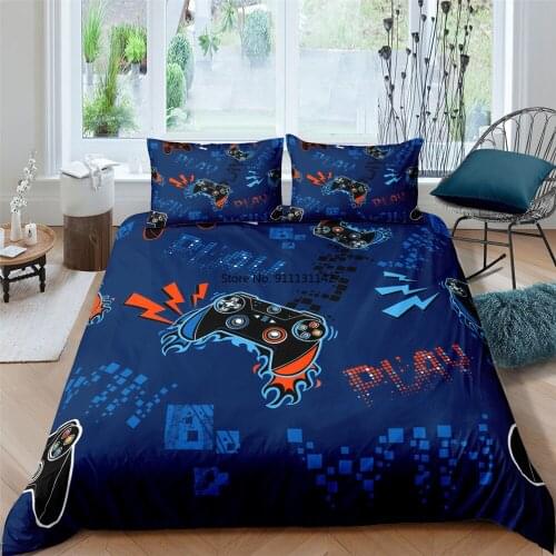3D Gamepad Digital Print 2/3 Piece Home Textile Creative Comfortable Duvet Covered Pillowcase Bedding Set