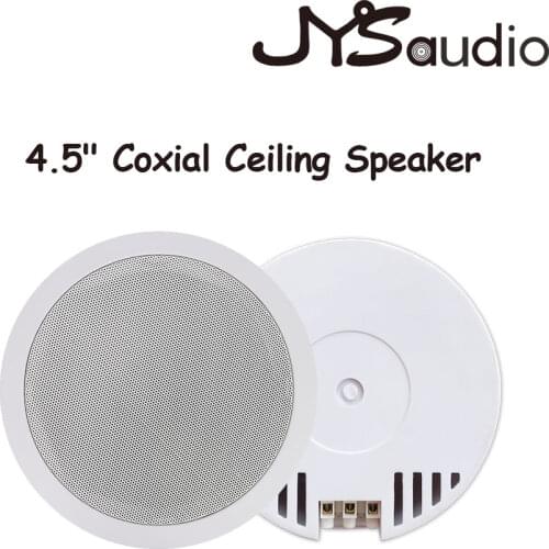 4.5inch Coxial Ceiling Speaker Back Cover Roof Speaker For Home Theater Background Music PA System With Good Sound Quality