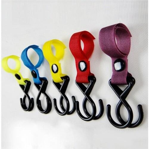 5pcs Wheelchair Car Seat Swiveling Hooks House Kitchen Pot Pan Hanger Clothes Storage Multi-function Hanging Rack Tool