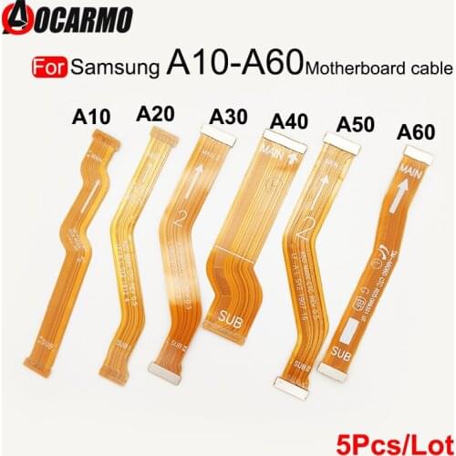 5Pcs/Lot For Samsung Galaxy A10 A20 A30 A40 A50 A60 Main Board Motherboard Connector Flex Cable Replacement Parts