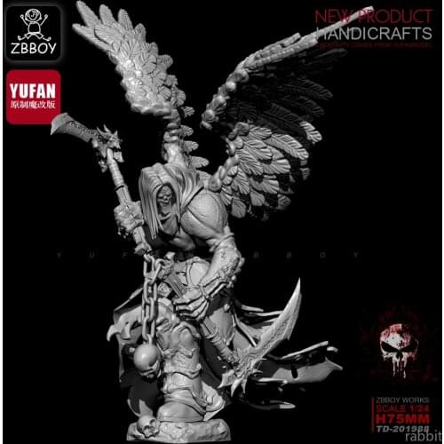 75MM1 / 24 Resin Kits death struck resin Soldier self-assembled TD-201988