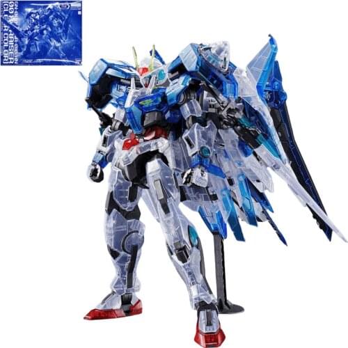 BANDAI Gundam 00 MG 1/100 XN 00R Clear Color Model Kids Assembled Toy Robot Japanese Anime Action Figure Collection Puzzle Gifts