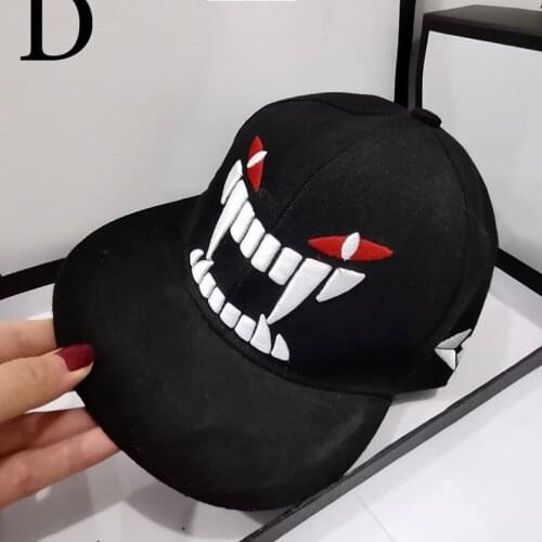 HT570 Teeth Hip Hop Hats Men Women Baseball Caps Snapback Solid Colors Cotton Bone European Style Classic Fashion Trend