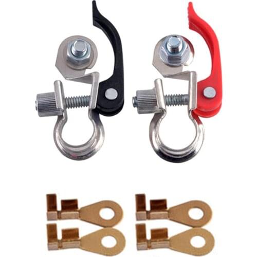 High-Quality Copper Car Battery Terminals Quick Clamp Terminals With 4pcs Copper Lug Battery Switch