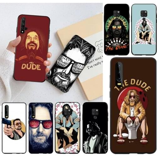 CUTEWANAN BIG LEBOWSKI Painted Phone Case for Huawei P40 P30 P20 lite Pro Mate 30 20 Pro P Smart 2019 prime