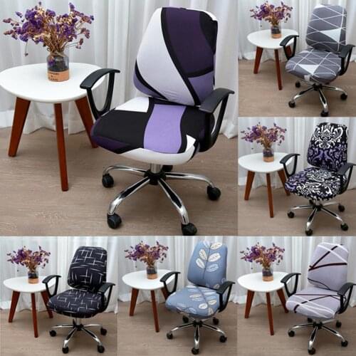 Stretchy Split Chair Cover Office Armchair Protector Seat Backrest Decoration