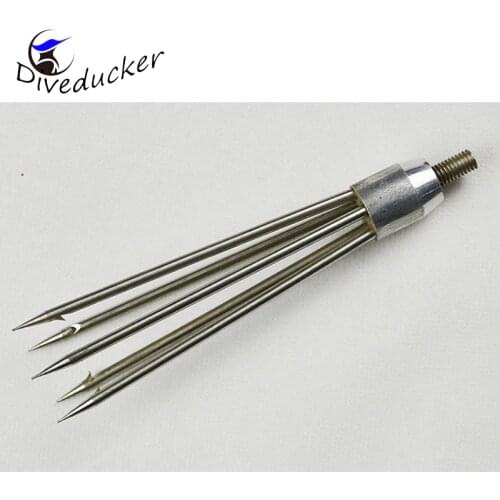 Polespear tip Stainless Steel 3-7 Prong Harpoon Fish Spear Fork Fishing Ice Breaker Drill Fishing Accessory Tackle Tool fishing