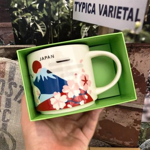 Global CollectionCeramic City Cup USA Bone china Mug New York Los Angeles Pairs London England Japan orleans Las Vega