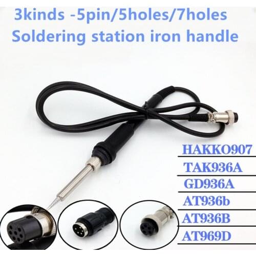 3kinds Hot Soldering station iron handle 24V For HAKKO 907 ESD 936 937 928 926 AT936B AT936b AT969D