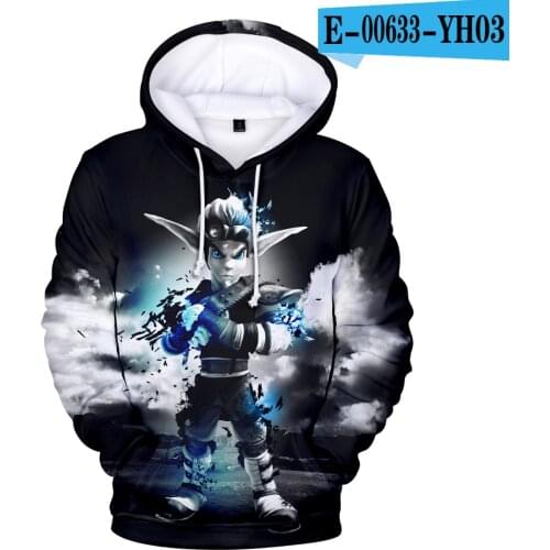 Hot Sale 3D Game Jak and Daxter Hoodies 3D Anime Hoodie sweatshirt 3D Printed Jak Daxter Long Sleeve Cartoon Pullovers Coats