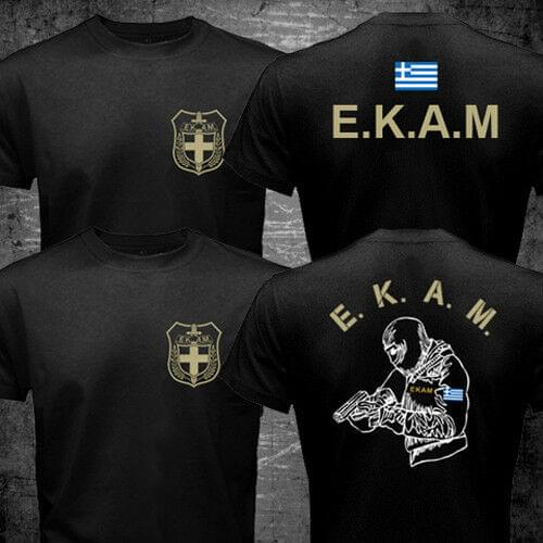 Greece Hellenic Polices Counter Terrorist Unit EKAM Special Forces Badass Men T-shirt