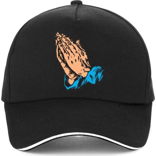New Praying hands Baseball Cap Men Women Snapback Hat Casquette Casual Print Jesus Christ Hip Hop Caps Men Dad Hats