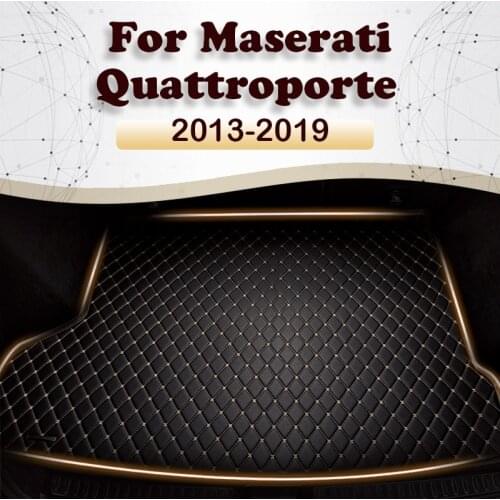 Car trunk mat for Maserati Quattroporte 2013 2014 2015 2016 2017 2018 2019 Cargo Liner Carpet Interior Parts Accessories Cover