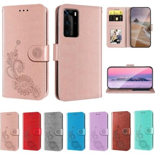 Luxury Embossed Wallet Phone Case for Huawei P Smart 2021 Y7A Y6P P40 P30 Nova 6 7 Cover Flip PU Leather Lanyard Coque New 2021