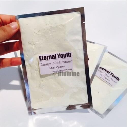 Pack 25g Collagen + 25g Hyaluronic Acid SPA Quality Soft Powder Facical Mask Scars Acne Treatment Control Peel Off