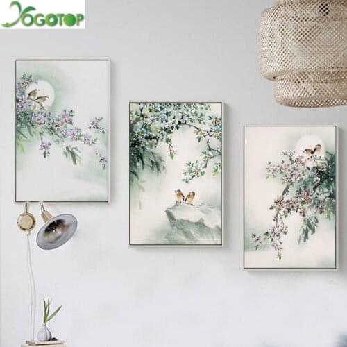 3 pieces Bird Flower,diy Diamond Painting Cross Stitch Pattern Diamond Embroidery,Full Drill Home Decor ,diamond picture ML851