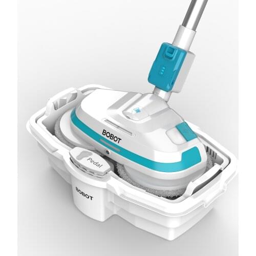 BOBOT new design new electric steam mop rotating magic mop with bucket factory cheap price