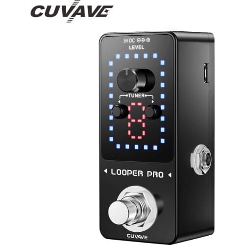 CUVAVE LOOPER PRO Loop Guitar Pedal 9 Loops Total 40 Minutes Recording Time Unlimited Overdubs Tuner Function guitar accessories