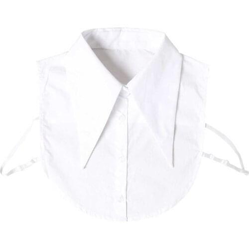 Fake Collar Blouse Vintage Detachable Shirt Collar False Collar Lapel Blouse Top Clothing Decoration Accessories for Men Women