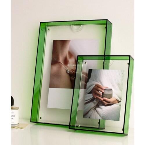 Nordic Transparent Acrylic Picture Frame Classic Photo Frames For Wall Hanging Wedding Party Decoration Gifts