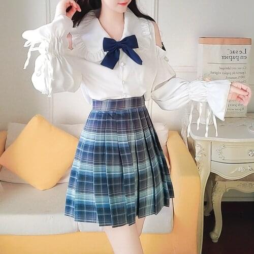 School Girl Skirt Japanese Style JK Uniform Japan Fashion College Sailor Costume Pleated Anime College style uniform