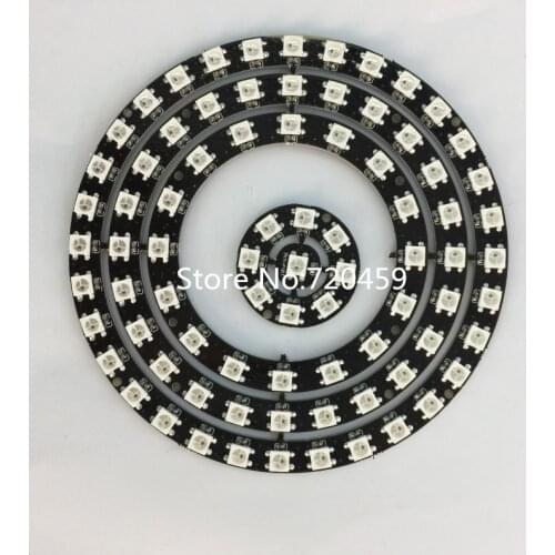 LED Built-in Full-Color Driving Lights Circle 5V 2812B phantom ring built-in IC magic circle outer diameter 10-170mm