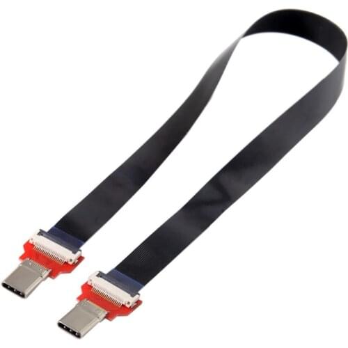 USB3.1 Type-c cable USB C male to USB C male flat FPC cable for Laptop & Phone & Drive
