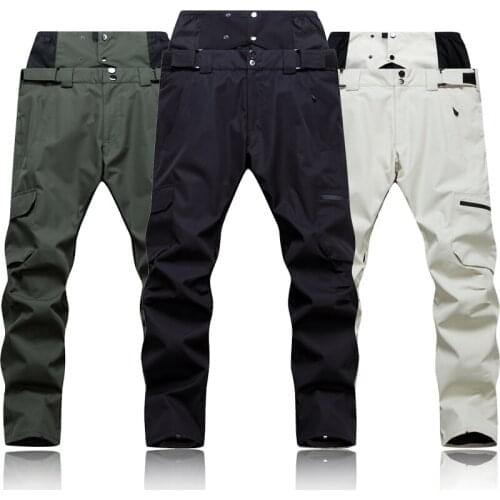 Men And Women With Veneer Edition Couples Windproof And Waterproof Breathable Wear Fashionable Skiing Pants