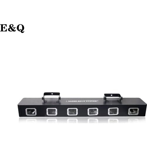 Projecteur lumineux RGBY laser pour fête disco, 6 yeux, contrôle DMX, effets d'éclairage de scène, fête de noël, livraison rapid