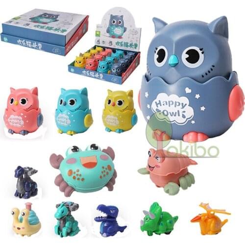 Funny Pressing Inertial Sliding Owl Pull Back Toys Car Small Toys for Children Cartoon Kindergarten Educational Toys Baby Gift